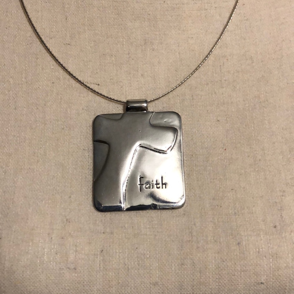 “Faith” necklace.  Never worn!